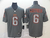 Nike Browns 6 Baker Mayfield Gray Camo Vapor Untouchable Limited Jersey,baseball caps,new era cap wholesale,wholesale hats